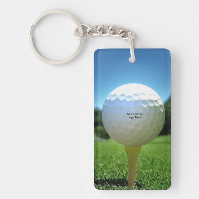 Porte-clés de golf On The Tee (Devant)