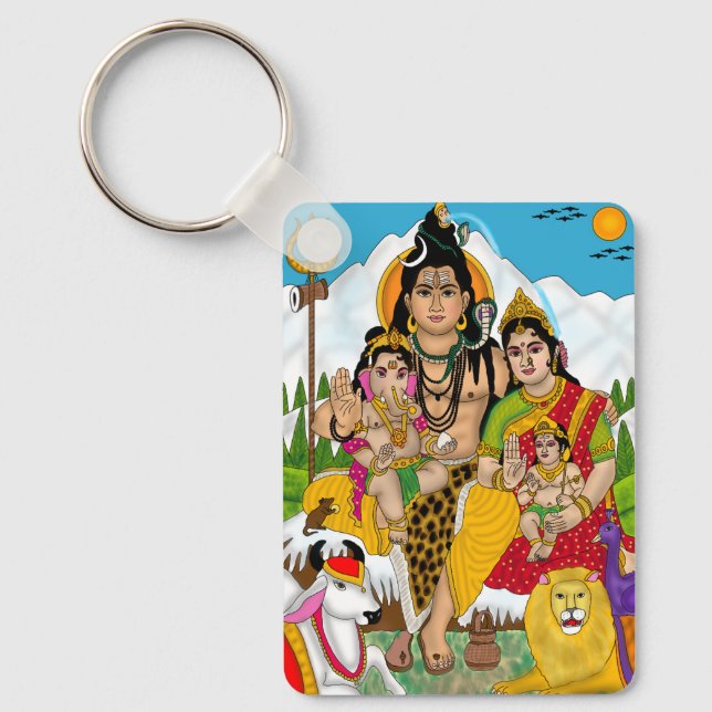 Porte-clés de la famille Shiva (Recto)
