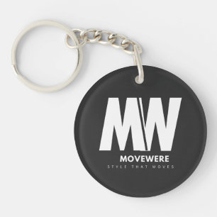 Porte-clés de logo d'entreprise moderne 