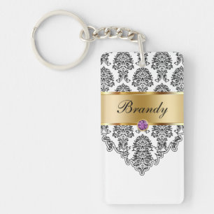 Porte - clés de monogramme bilatéraux