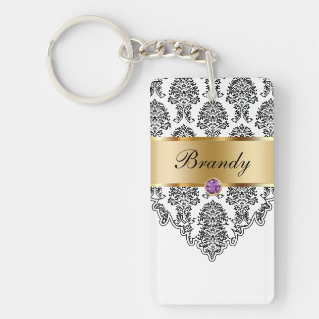 Porte - clés de monogramme bilatéraux (Devant)