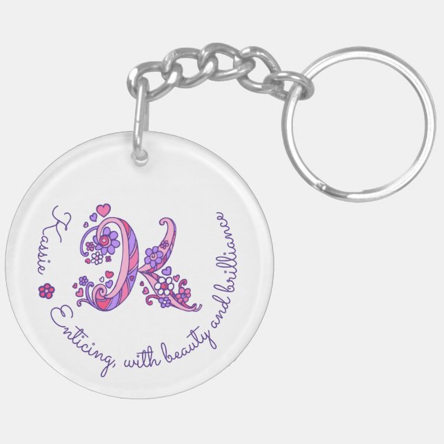 Porte-clés de nom et de signification du (Dos gauche)