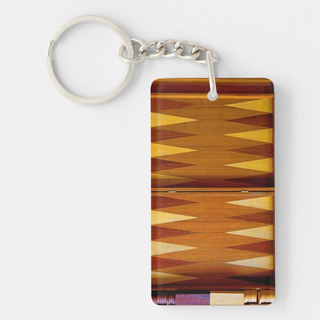 Porte-clés de panneau de backgammon (Devant)