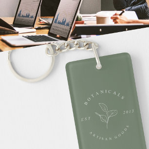 Porte-clés de société minimaliste épuré simple