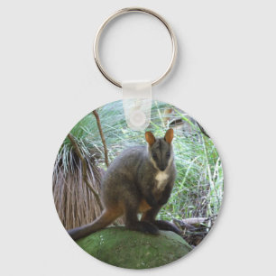 Porte-clés de wallaby de roche