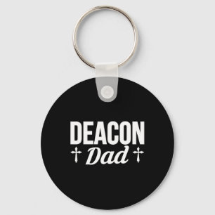 Porte-clés Deacon Papa Fête des pères Deacon Church Officiel