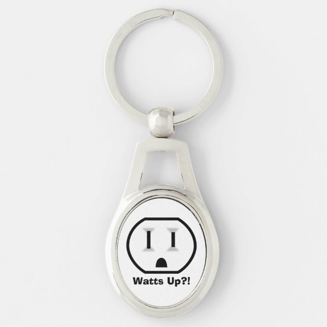 Porte-clés Débouché électrique drôle (Devant)