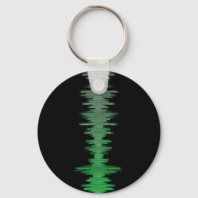 Porte-clés Decbels Sound Wave Green (Recto)