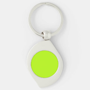 Porte-clés Décor couleur vert citron électrique prêt à Custom