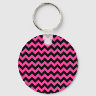 Porte-clés Décor élégant de chevrons de roses indien