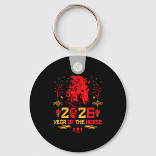 Porte-clés Décorations du Cheval du Zodiaque Chinois 2026 Ann