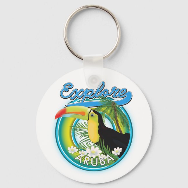 Porte-clés Découvrez le logo Aruba (Recto)