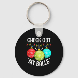 Porte-clés Découvrez Mes boules amusant sale Noël Joie Decora