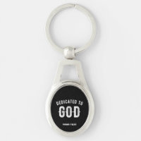 DÉDIÉ À DIEU PERSONNALISABLE COOL TEXTE BLANC