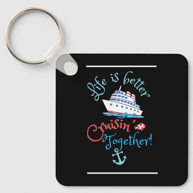 Porte-clés Définir la croisière à voile (Recto)