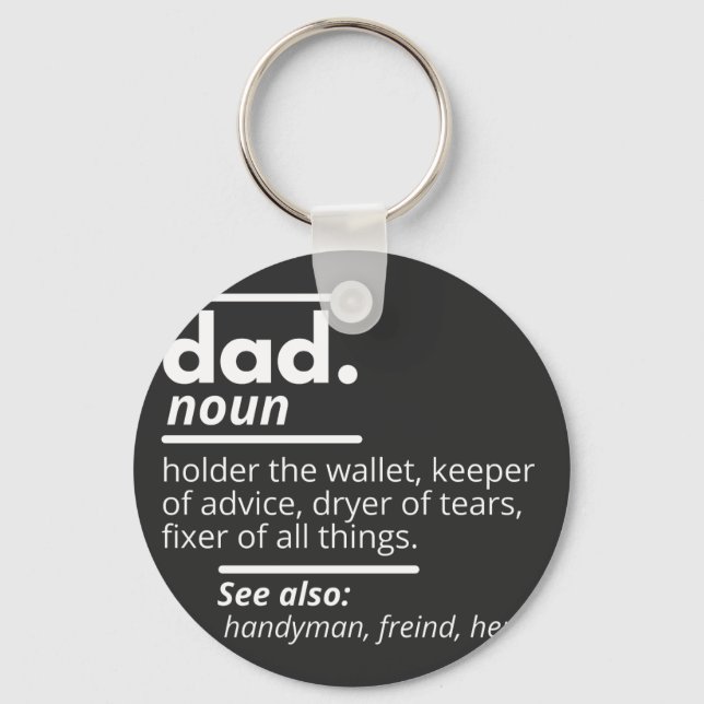 Porte-clés Définition de papa (Recto)