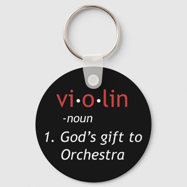 Porte-clés Définition du violon (Recto)