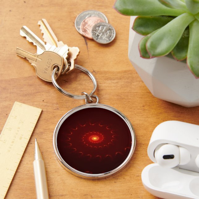 Porte-clés Dégradé de l'étincelle rouge flamme (Bureau)