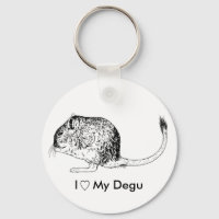 Degu Love Porte - clé