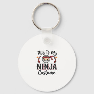Porte-clés Déguisement de ninja drôle Design vectoriel Hallow