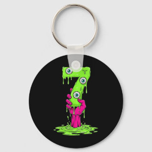 Porte-clés Déguisement Halloween drôle numéro 7 sept mème pou