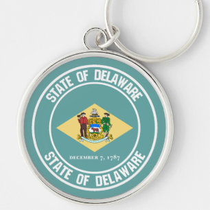 Porte-clés Delaware Round Emblem