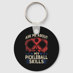 Porte-clés Demandez des compétences en pickle ball - pickle b