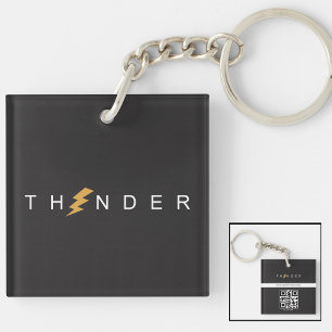 Porte-clés d'entreprise minimaliste logo simple et