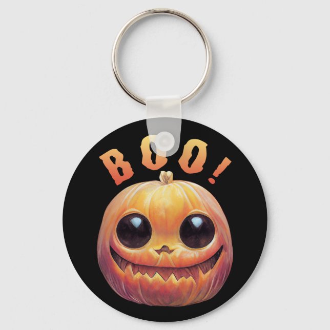 Porte-clés Déplaisant mignon chef Citrouille Halloween Dit Bo (Recto)
