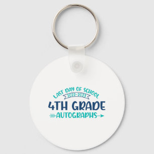 Porte-clés Dernier jour de l'école Autographe 4ème grade