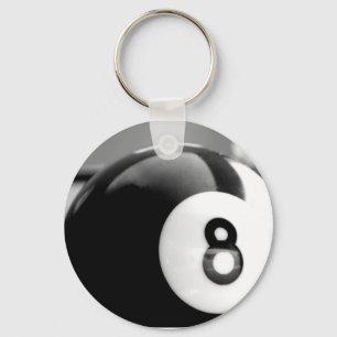 Porte-clés Derrière le 8-Ball, boule huit