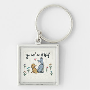 Porte-clés Des chiens dans le jardin III   vous m'avez eu