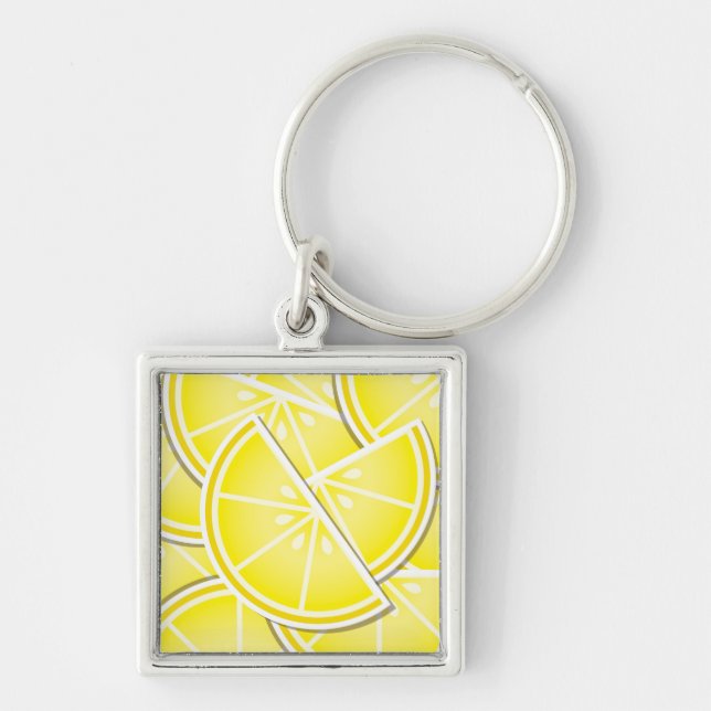 Porte-clés Des coins de citron funky ! (Devant)