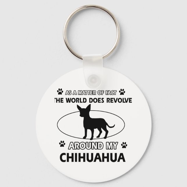 Porte-clés Design Chihuahua (Recto)