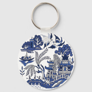 Porte-clés Design classique de saule bleu