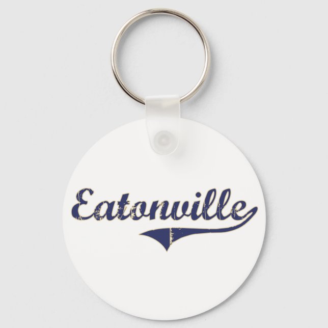 Porte-clés Design classique Eatonville Washington (Recto)