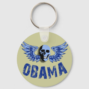 Porte-clés Design crâne Obama