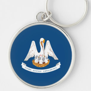 Porte-clés Design de Louisiana State Flag
