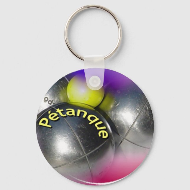Porte-clés Design moderne pour boules de pétanque (Recto)