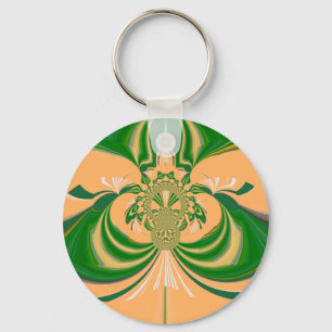 Porte-clés Design vert jaune.