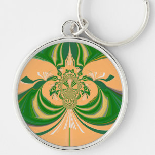 Porte-clés Design vert jaune.