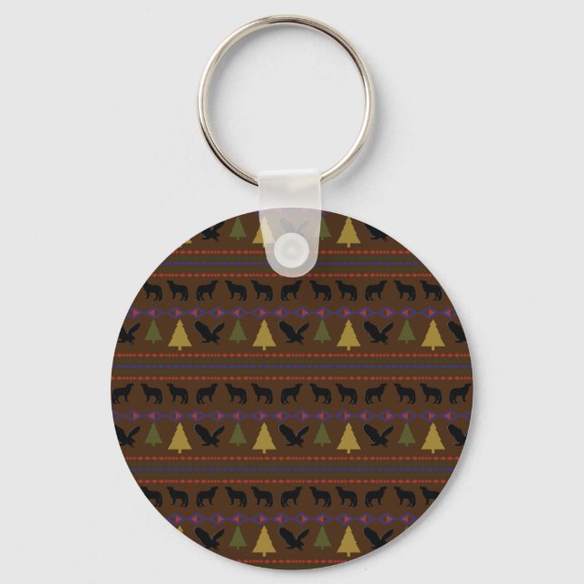 Porte-clés Designs amérindiens (Recto)
