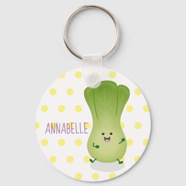Porte-clés dessin animé mignon de bok choy (Recto)
