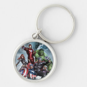 Porte-clés Dessin d'Avengers contre Loki