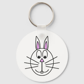 Porte-clés Dessin de Big White Rabbit