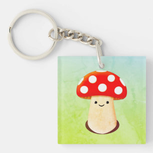 Porte-clés Dessin de champignons mignons