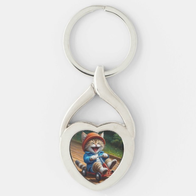 Porte-clés Dessin de chat (Devant)