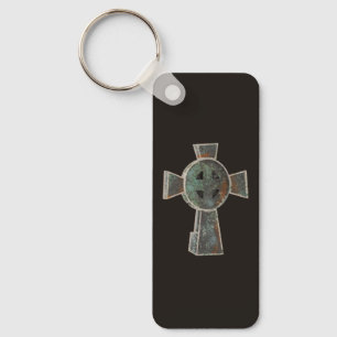 Porte-clés Dessin de croix de tête de cimetière gothique d'Ha