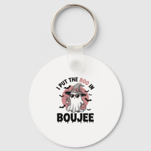Porte-clés Dessin de gravure vintage Halloween fantôme Boujee