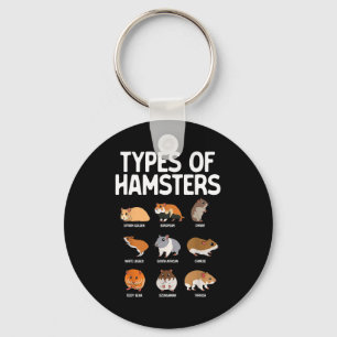 Porte-clés Dessin de hamster drôle pour hommes femmes garçons